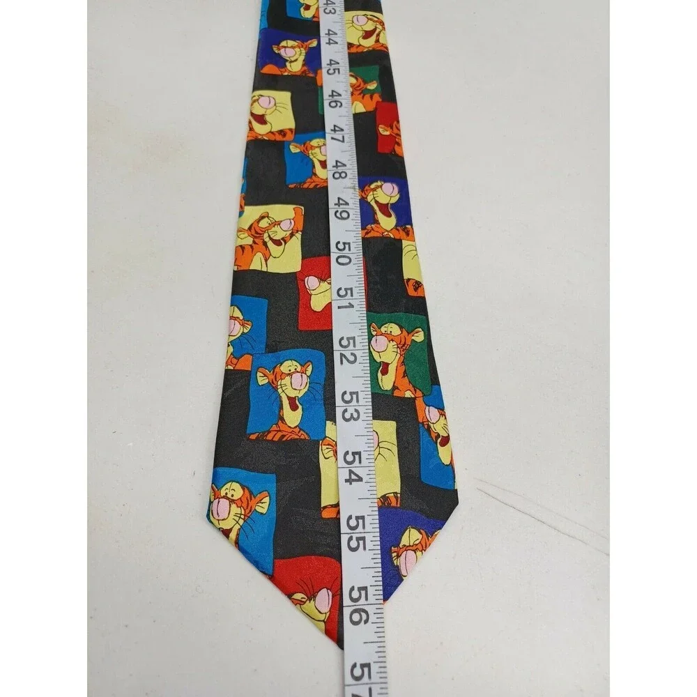 Disney Tiger Winnie The Pooh Black Comic Necktie Tie Cartoon